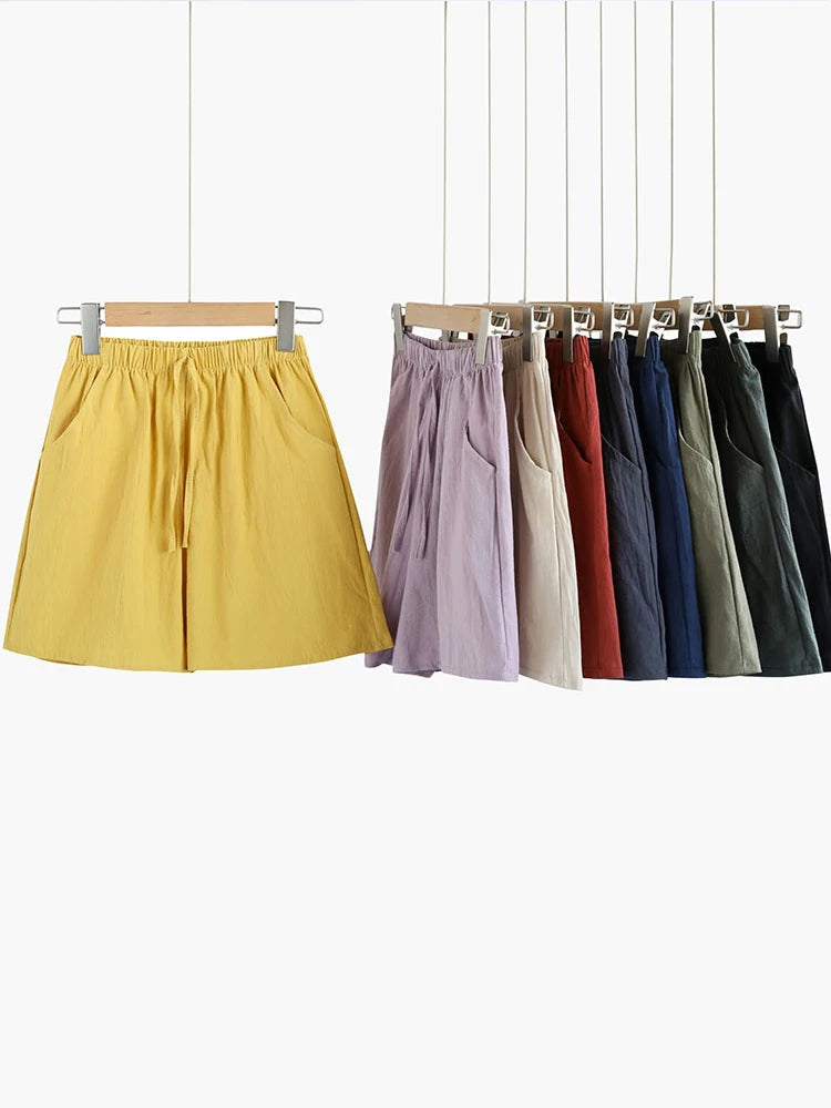SMVP Casual Linen Shorts Women Gym Workout Shorts Short Pants High Waisted Black Ladies Short Femme Women Shorts Sport Femme