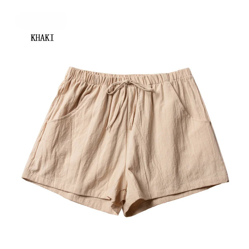 SMVP Casual Linen Shorts Women Gym Workout Shorts Short Pants High Waisted Black Ladies Short Femme Women Shorts Sport Femme